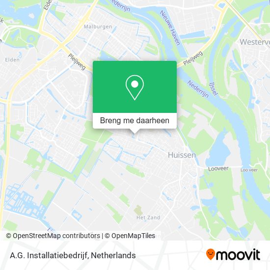 A.G. Installatiebedrijf kaart