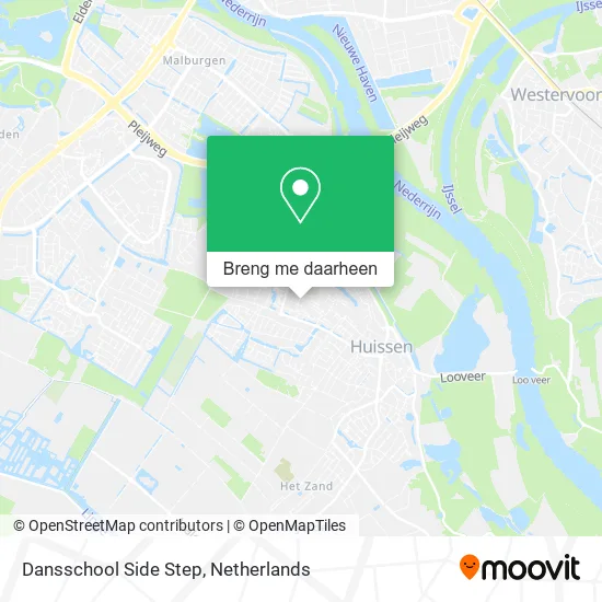 Dansschool Side Step kaart