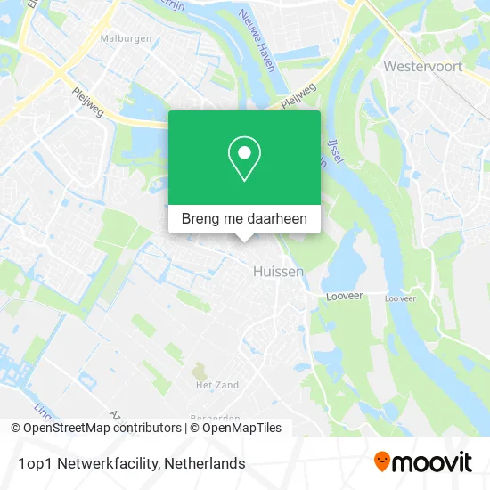 1op1 Netwerkfacility kaart