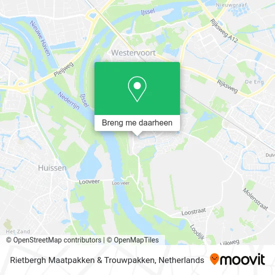 Rietbergh Maatpakken & Trouwpakken kaart