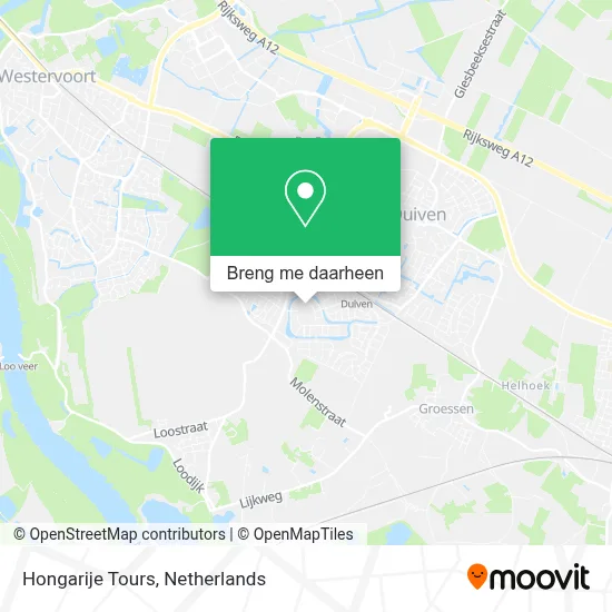 Hongarije Tours kaart