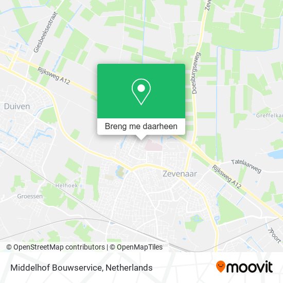 Middelhof Bouwservice kaart