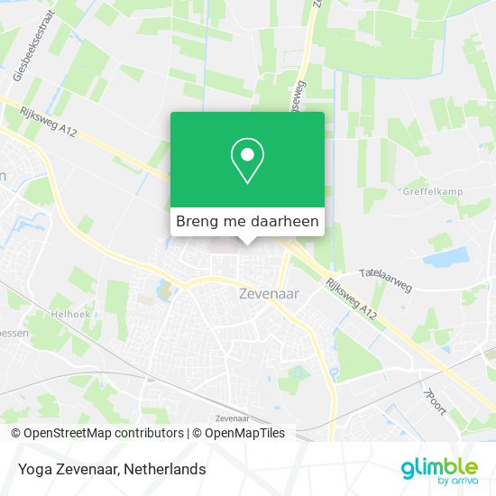 Yoga Zevenaar kaart