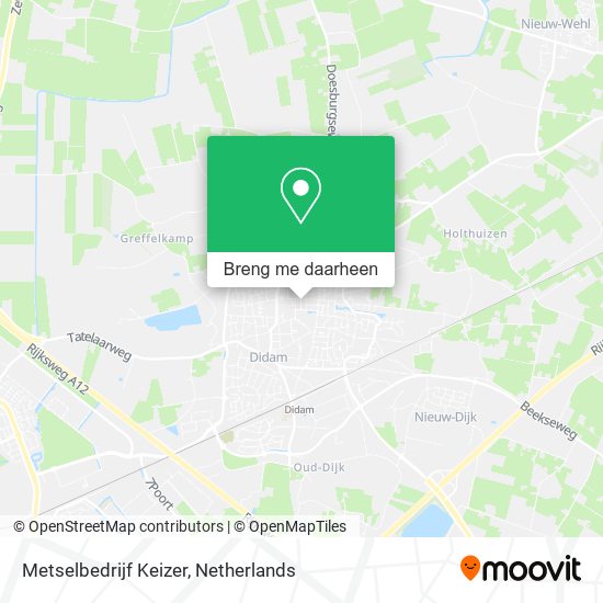 Metselbedrijf Keizer kaart