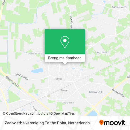 Zaalvoetbalvereniging To the Point kaart