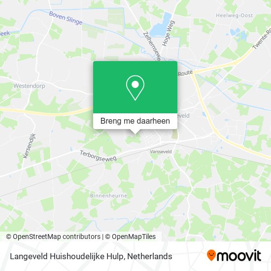 Langeveld Huishoudelijke Hulp kaart