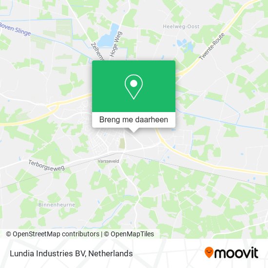 Lundia Industries BV kaart