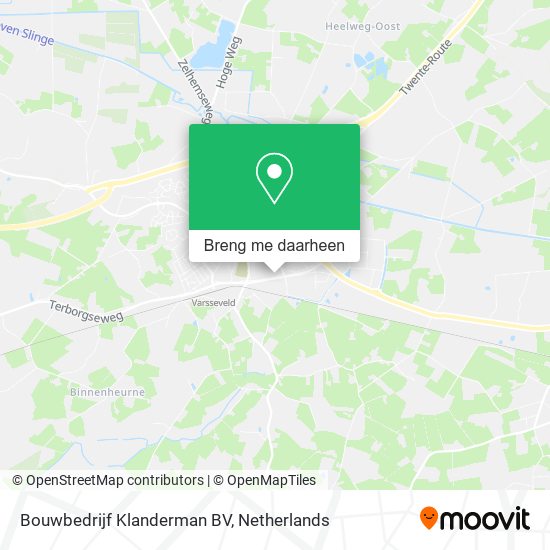 Bouwbedrijf Klanderman BV kaart