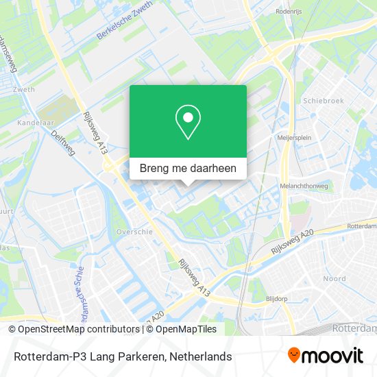 Rotterdam-P3 Lang Parkeren kaart