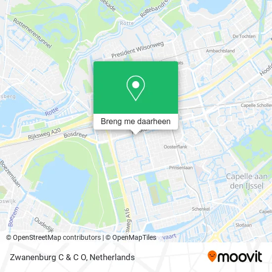 Zwanenburg C & C O kaart