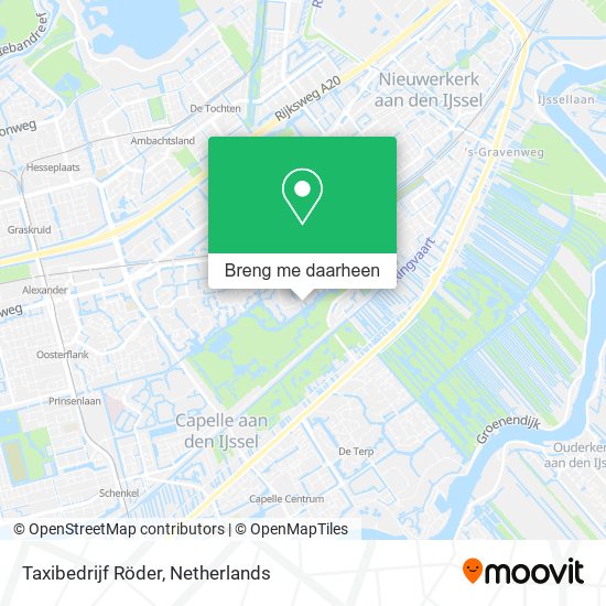 Taxibedrijf Röder kaart