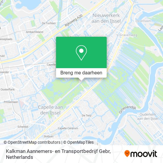 Kalkman Aannemers- en Transportbedrijf Gebr kaart