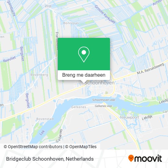 Bridgeclub Schoonhoven kaart