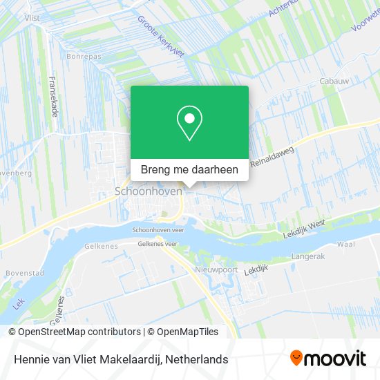 Hennie van Vliet Makelaardij kaart