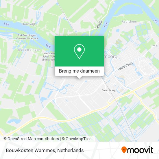 Bouwkosten Wammes kaart