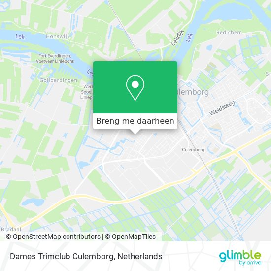 Dames Trimclub Culemborg kaart