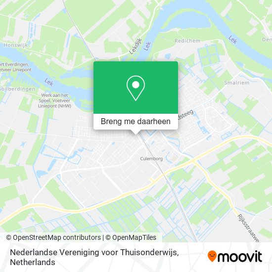 Nederlandse Vereniging voor Thuisonderwijs kaart