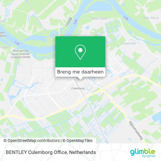 BENTLEY Culemborg Office kaart