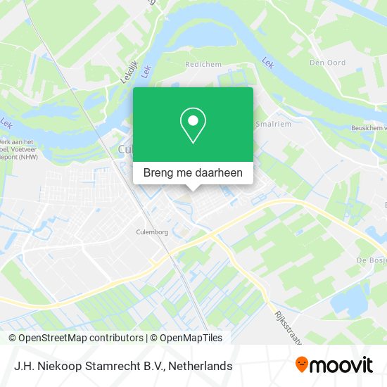 J.H. Niekoop Stamrecht B.V. kaart