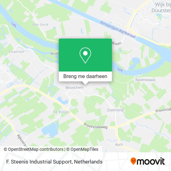 F. Steenis Industrial Support kaart