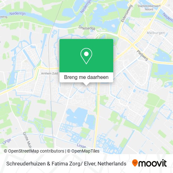 Schreuderhuizen & Fatima Zorg/ Elver kaart