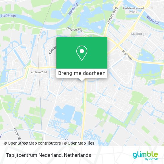 Tapijtcentrum Nederland kaart