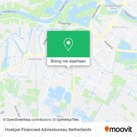 Hoekjan Financieel Adviesbureau kaart