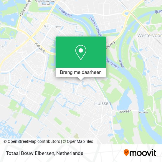 Totaal Bouw Elbersen kaart