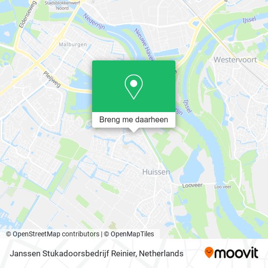 Janssen Stukadoorsbedrijf Reinier kaart
