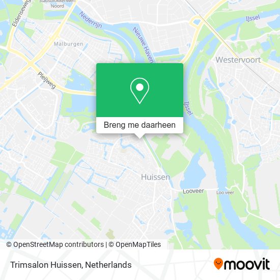 Trimsalon Huissen kaart