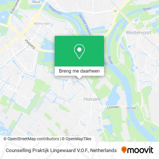 Counselling Praktijk Lingewaard V.O.F. kaart