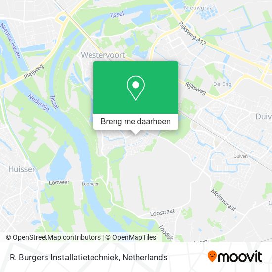 R. Burgers Installatietechniek kaart