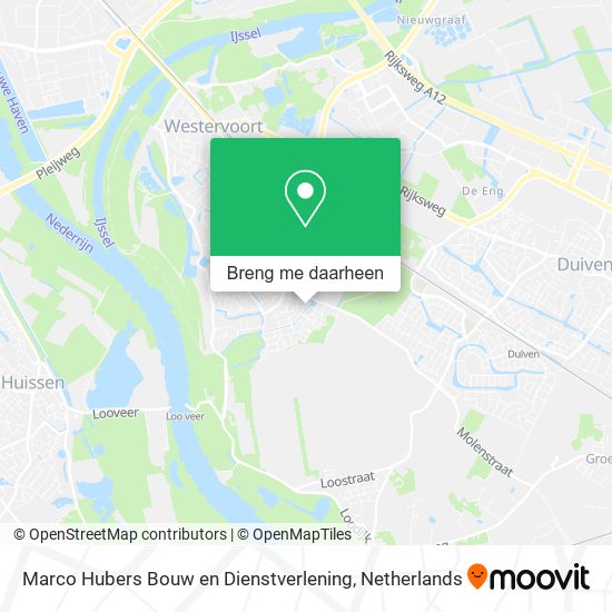 Marco Hubers Bouw en Dienstverlening kaart