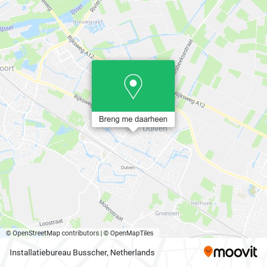 Installatiebureau Busscher kaart