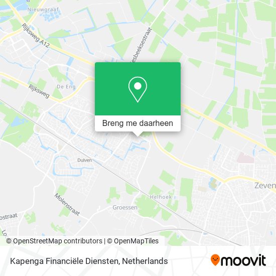 Kapenga Financiële Diensten kaart