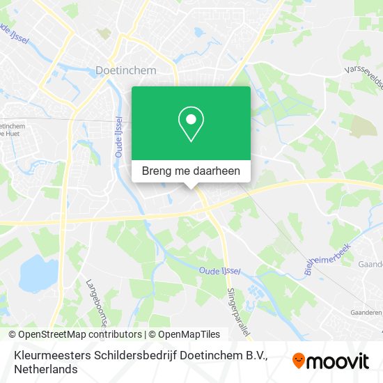 Kleurmeesters Schildersbedrijf Doetinchem B.V. kaart