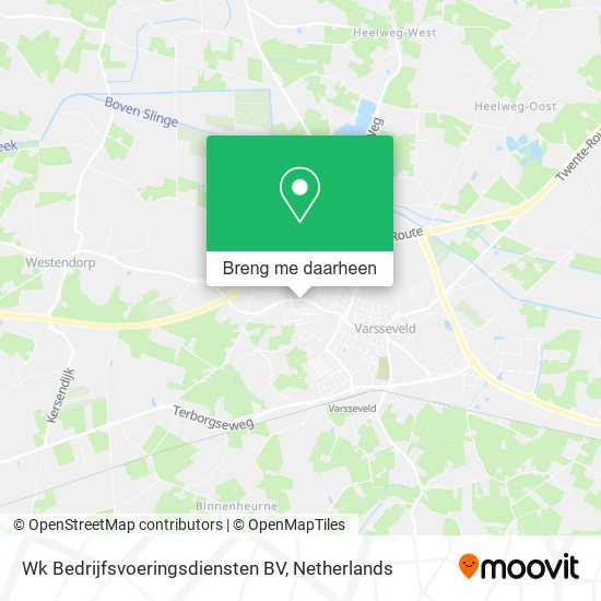 Wk Bedrijfsvoeringsdiensten BV kaart