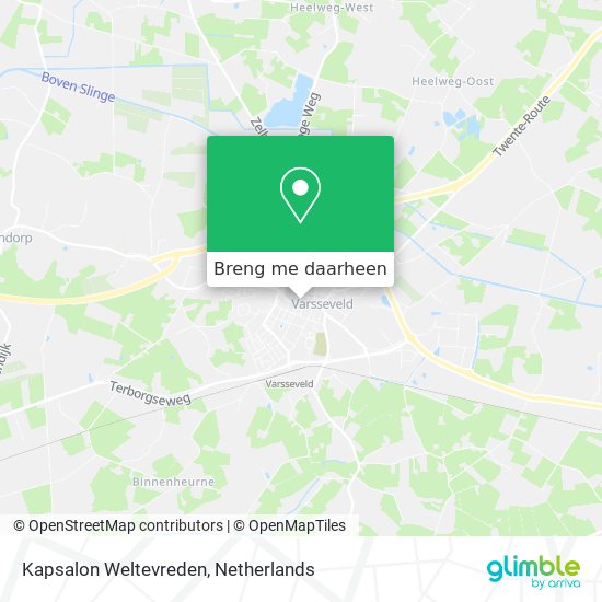 Kapsalon Weltevreden kaart