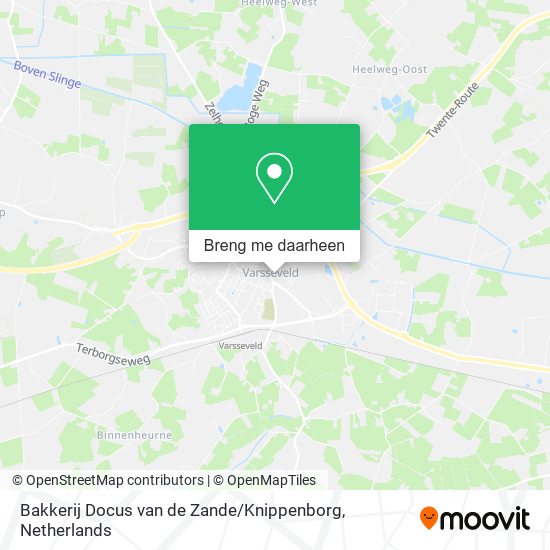 Bakkerij Docus van de Zande / Knippenborg kaart