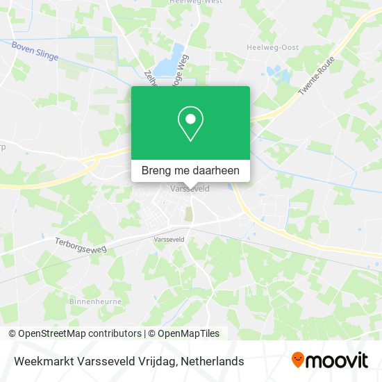 Weekmarkt Varsseveld Vrijdag kaart