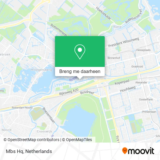 Mbs Hq kaart