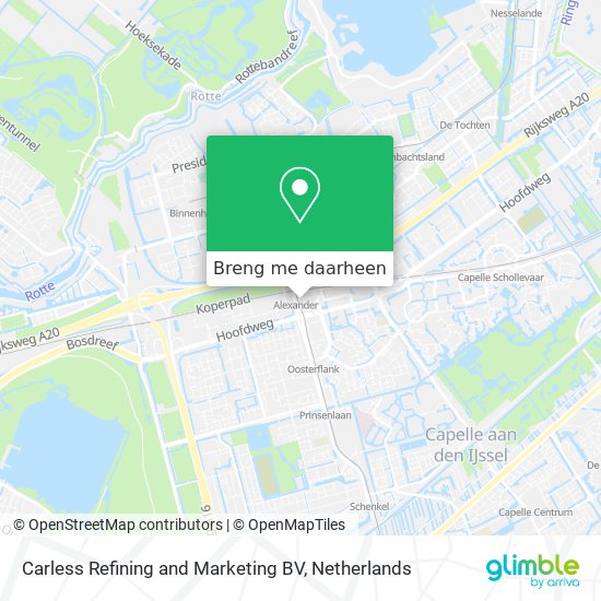 Carless Refining and Marketing BV kaart