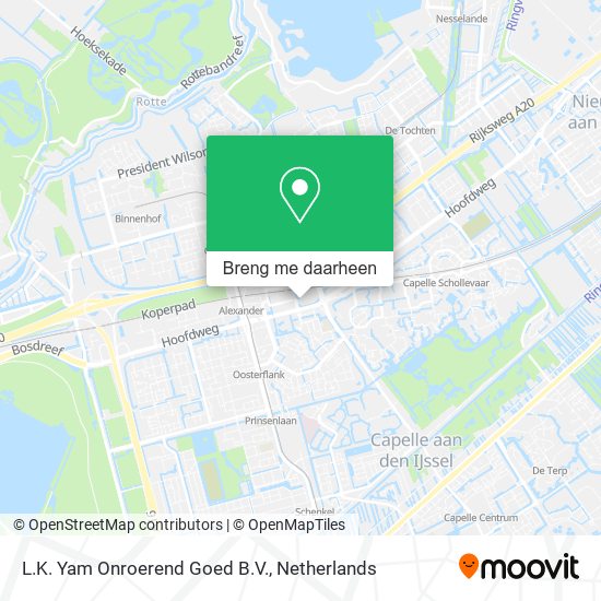 L.K. Yam Onroerend Goed B.V. kaart