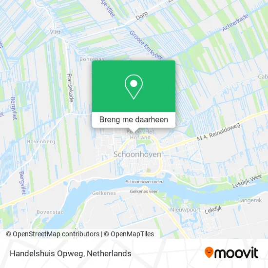 Handelshuis Opweg kaart