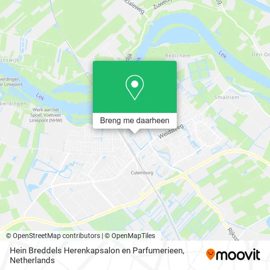 Hein Breddels Herenkapsalon en Parfumerieen kaart
