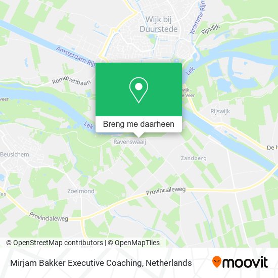 Mirjam Bakker Executive Coaching kaart