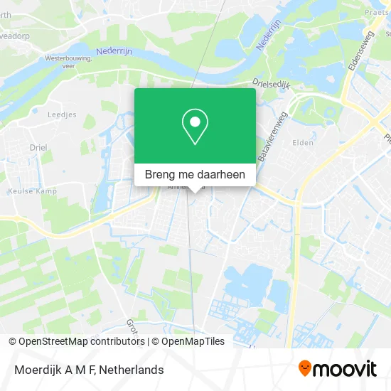 Moerdijk A M F kaart