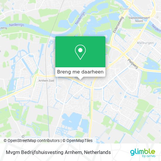 Mvgm Bedrijfshuisvesting Arnhem kaart