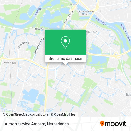 Airportservice Arnhem kaart