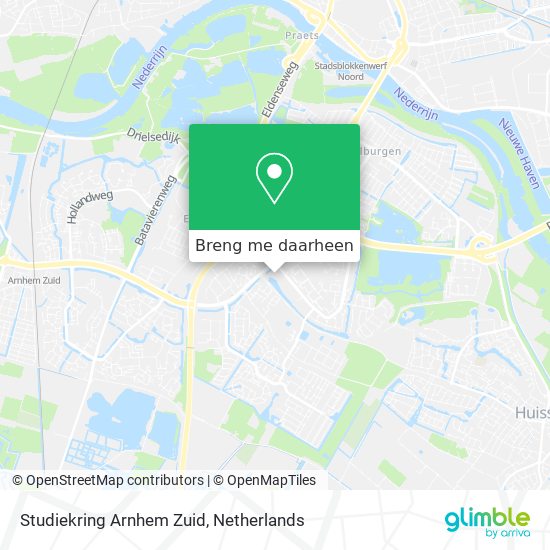 Studiekring Arnhem Zuid kaart